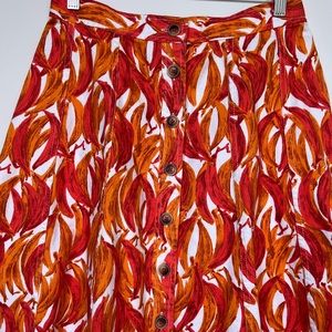 Anthropologie Banana Skirt